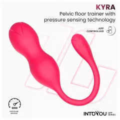   INTOYOU Kyra Pelvic - vibrátor typu venušine guličky ovládaný aplikáciou (ružový)