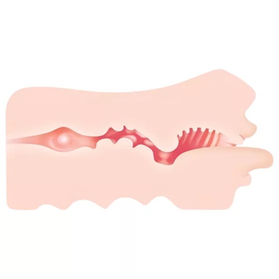 Zero Tolerance - realistická umelá ústa - naturálny odtieň