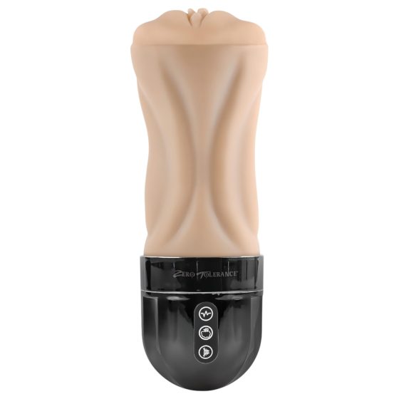 Zero Tolerance Tight Lipped - sací-vibračná umelá vagína (naturál)