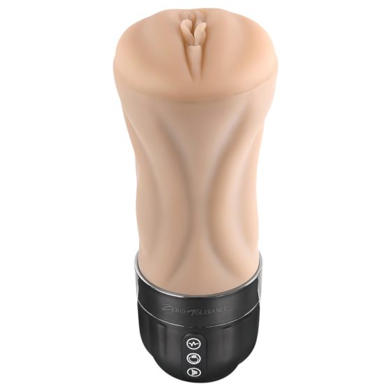 Zero Tolerance Tight Lipped - sací-vibračná umelá vagína (naturál)