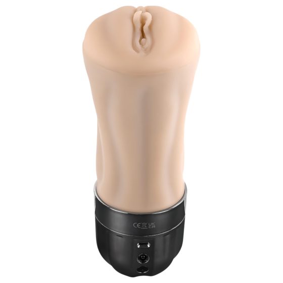 Zero Tolerance Tight Lipped - sací-vibračná umelá vagína (naturál)