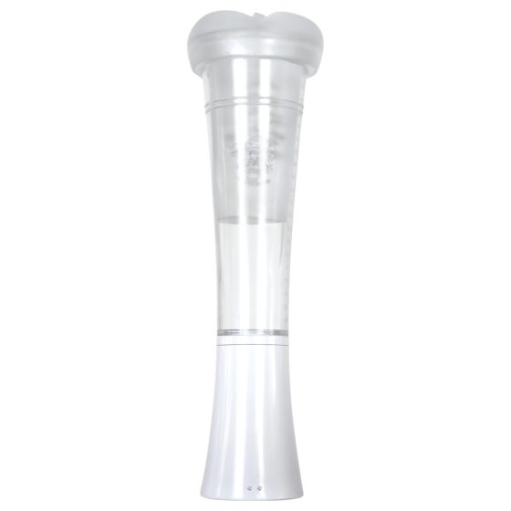 Zero Tolerance - masturbátor s vibráciou a saním - priehľadný