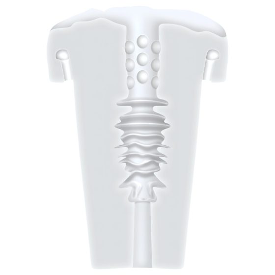 Zero Tolerance - masturbátor s vibráciou a saním - priehľadný