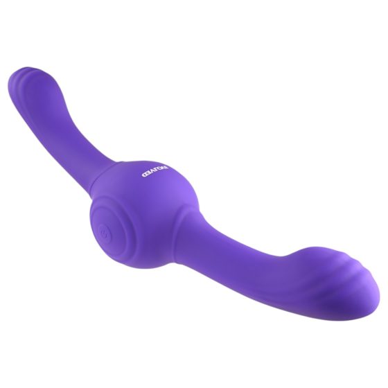 Evolved Our Gyro Vibe - akumulátorový, vibrujúci dvojitý vibrátor (fialový)