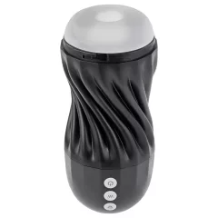   Playboy Solo Stroker - nabíjateľný sací masturbátor (čierny)