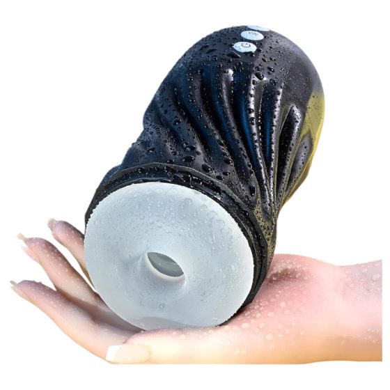 Playboy Solo Stroker - nabíjateľný sací masturbátor (čierny)