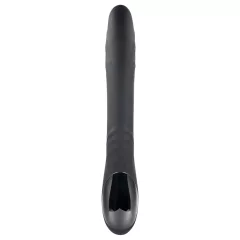   Playboy - vibrátor s klitoriálnym stimulátorom - nabíjateľný - čierny