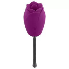   Playboy - vibrátor so stimuláciou jazykom - vodotesný, akumulátor - fialový