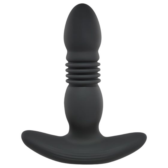 Playboy - nabíjateľný análny vibrátor s tlakmi (čierny)