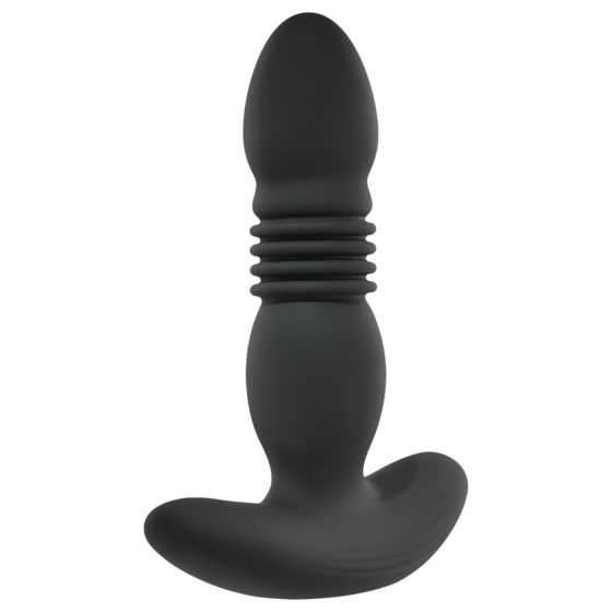 Playboy - nabíjateľný análny vibrátor s tlakmi (čierny)