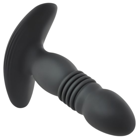 Playboy - nabíjateľný análny vibrátor s tlakmi (čierny)