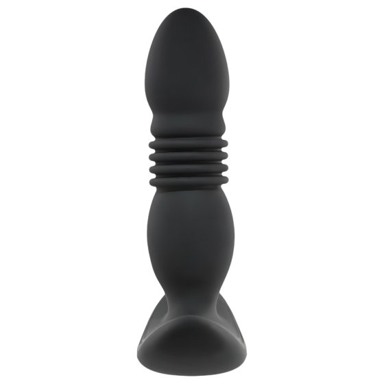 Playboy - nabíjateľný análny vibrátor s tlakmi (čierny)
