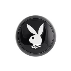 Playboy Tux - análny vibrátor - malý (strieborný)