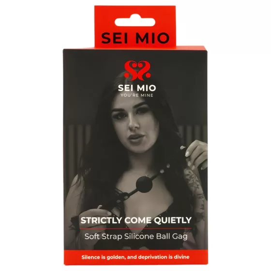 Sei Mio - ústna zátka s guličkou - čierna