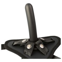 Sei Mio - pripínací dildo s popruhmi - 12,5 cm (čierny)