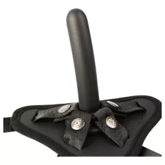 Sei Mio - pripínací dildo s postrojom - 12,5 cm - čierna