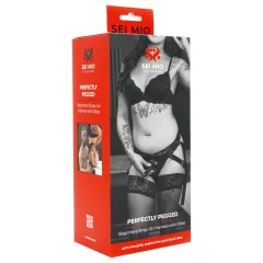 Sei Mio - pripínací dildo s postrojom - 12,5 cm - čierna