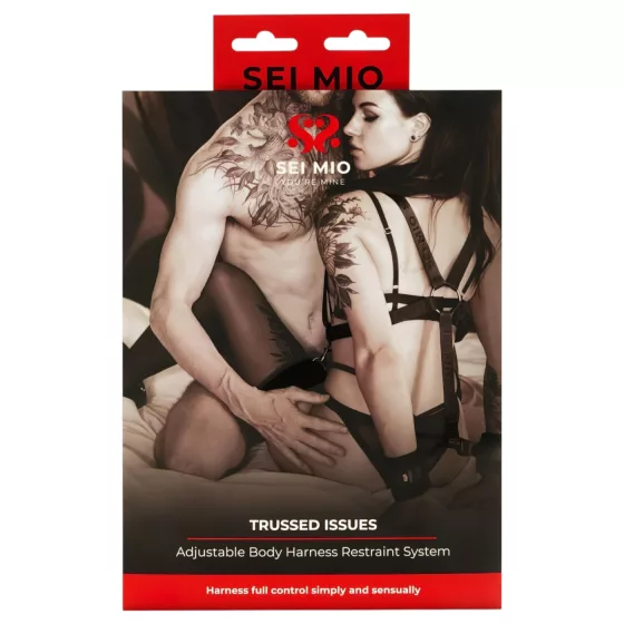 Sei Mio - nastaviteľná sada pút - čierna