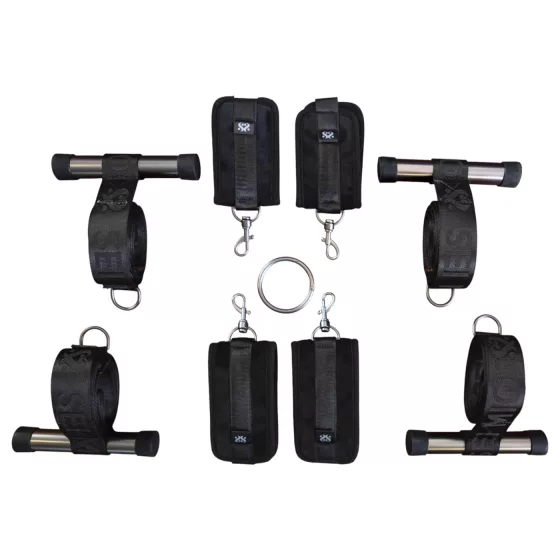 Sei Mio - bondage kríž na dvere - čierny