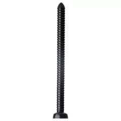 HOSED - análne dildo s prísavkou - rebrované - čierne