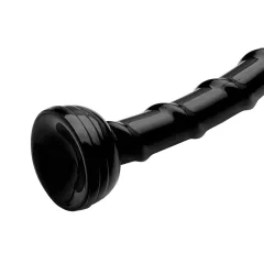 Hosed Swirl - análny dildó - tenký had - čierny - 18 cm