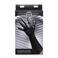   XR Brands - Pleasure Fister - textúrovaná fistingová rukavica (čierna)