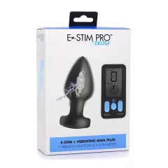   XR Brands - Zeus - rádiový E-Stim análny vibrátor (čierny)
