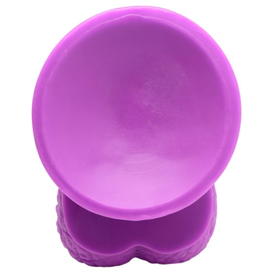 XR Brands POP - tapadótalpas, herés dildó - 19 cm (lila)