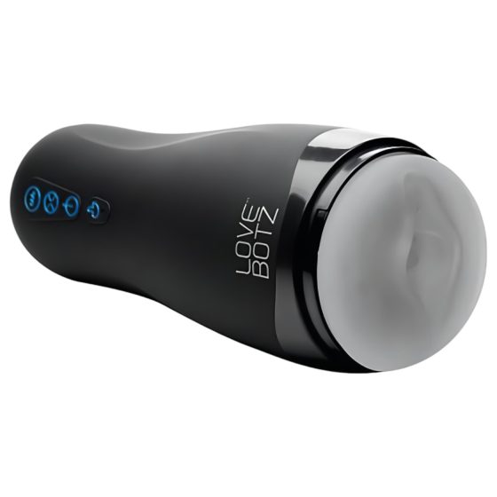 Lovebotz - automatický masturbátor s podtlakom a vibráciami - vodeodolný čierny
