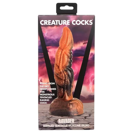 Creature Cocks Ravager - realistický silikónový dildo - textúrovaný - 20 cm