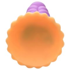 Tajuplný jednorožec - dildo 21 cm (fialovo-žlté)