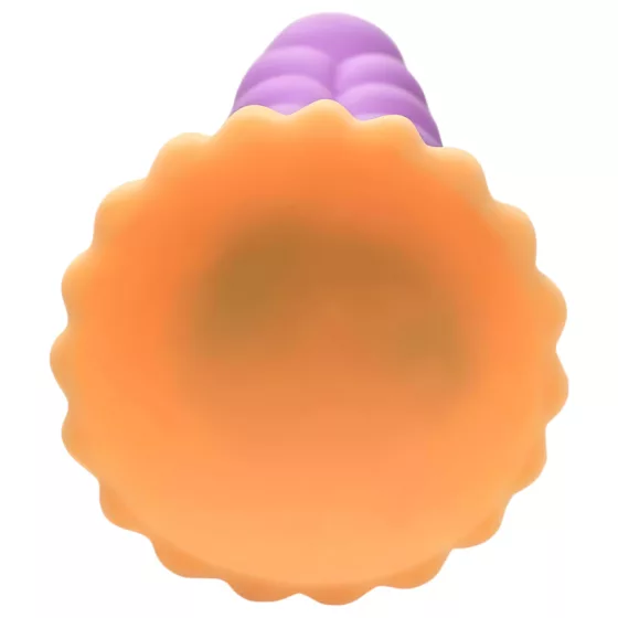 Creature Cocks Mystique - dildo jednorožec - 21 cm - fialovo-žltý