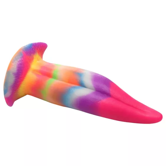 Creature Cocks - dildo s jazykom - svietiaci silikón - 21 cm