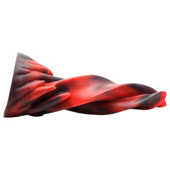 Creature Cocks Hell Kiss - tvarovaný silikónový dildo - 19 cm (červený)