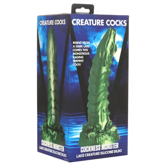 Creature Cocks Cockness Monster - realistický dildo - silikón - zelený