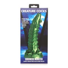   Creature Cocks Cockness Monster - silikónové dildo so svorkami (zelené)