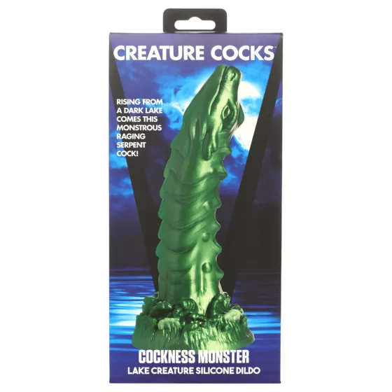 Creature Cocks Cockness Monster - realistický dildo - silikón - zelený