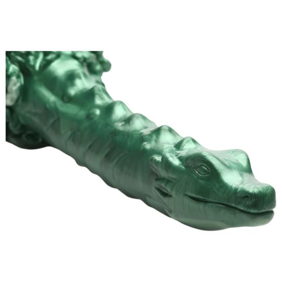 Příšerný drak - silikónové dildo (zelené)