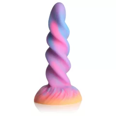   Creature Cocks Moon Rider - svietiaci jednorožec dildo - fialovo-ružová