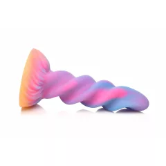   Creature Cocks Moon Rider - svietiaci jednorožec dildo - fialovo-ružová