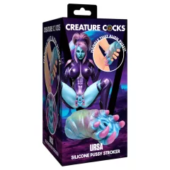   Creature Cocks Ursa - masturbátor alien - silikón - modro-ružový