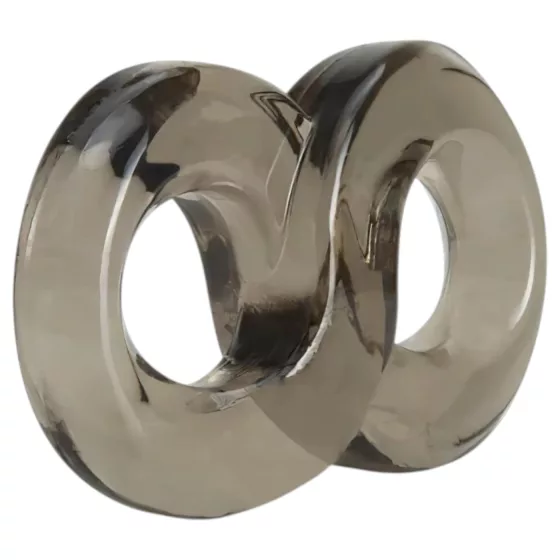 Stay Hard - erekčný a semenníkový krúžok - sivý