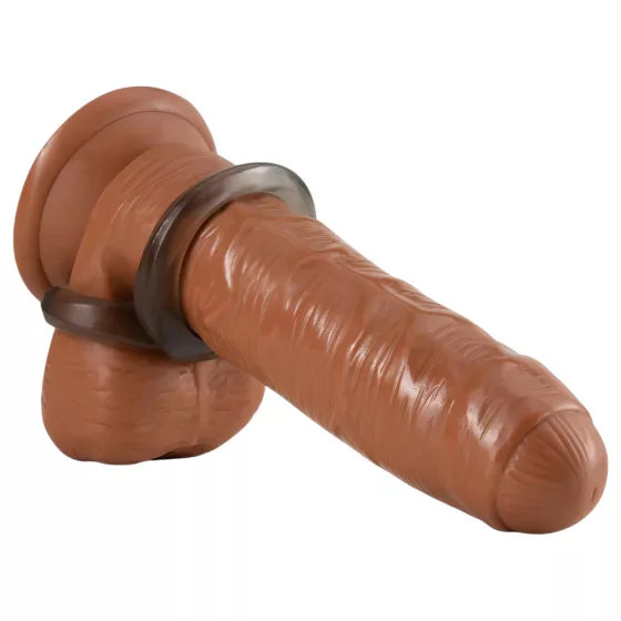 Stay Hard - erekčný a semenníkový krúžok - sivý