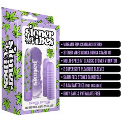 Stoner Bonga Bunga - Sada vibrátorov (4 diely) - Fialová