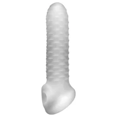   Perfect Fit - Fat Boy Checker Box - návlek na penis (17 cm, biely)