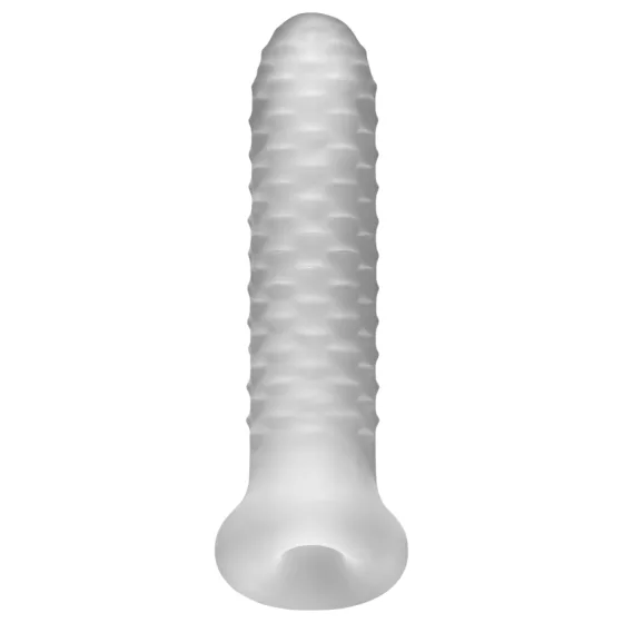 Fat Boy Checker Box - návlek na penis - 17 cm - biely