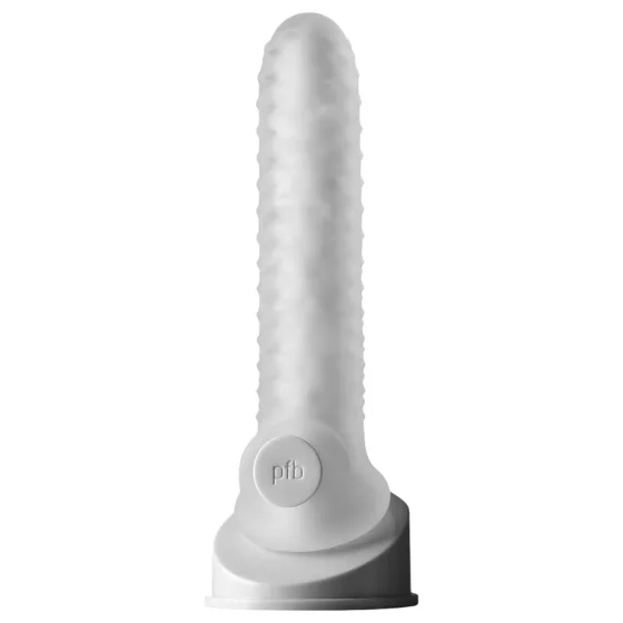 Fat Boy Checker Box - návlek na penis - 19 cm - biely