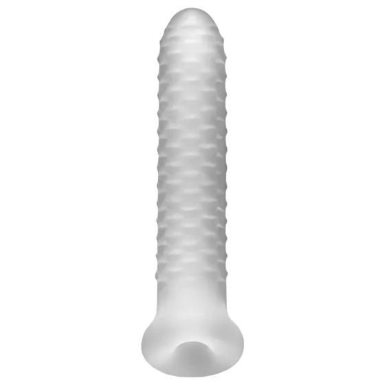 Fat Boy Checker Box - návlek na penis - 19 cm - biely