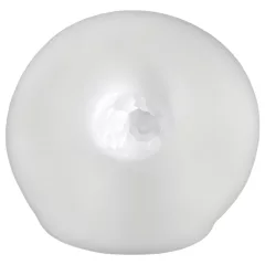 Fat Boy - návlek na penis - rebrovaný povrch - 15 cm biely