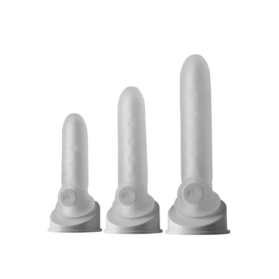 Fat Boy - návlek na penis - jemné rebrovanie - 19 cm - biely